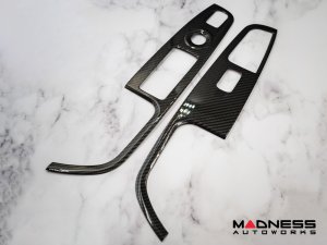 Alfa Romeo Stelvio Door Window Switch Trim Kit - Carbon Fiber - Feroce Carbon